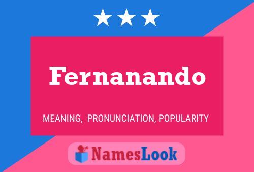 Fernanando Name Poster