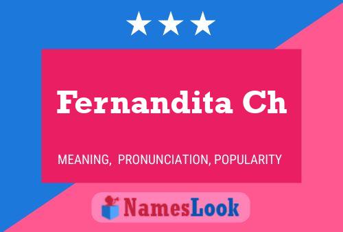 Fernandita Ch Name Poster