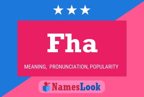 Fha Name Poster