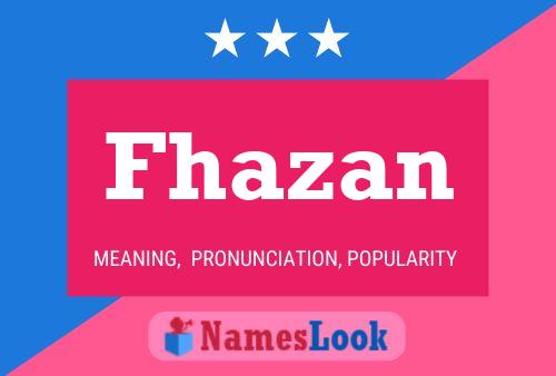 Fhazan Name Poster