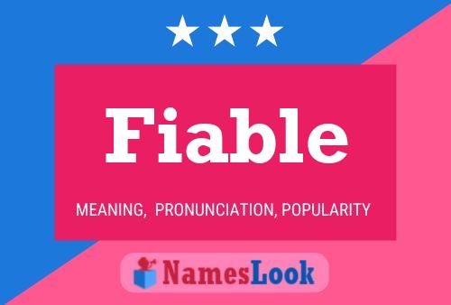 Fiable Name Poster