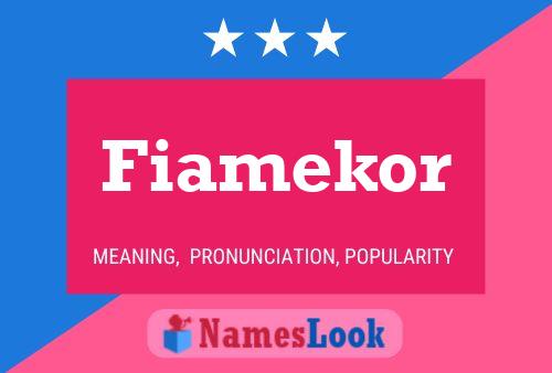 Fiamekor Name Poster