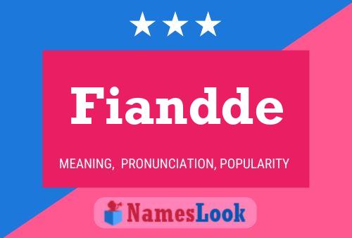 Fiandde Name Poster