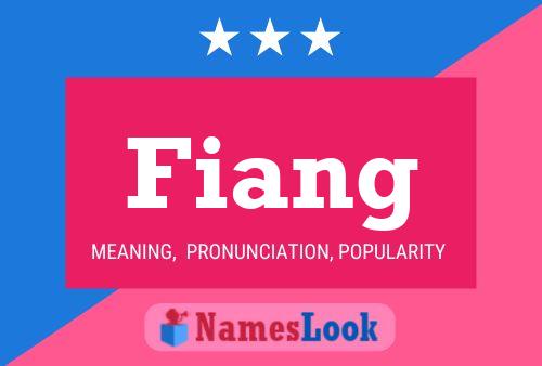 Fiang Name Poster