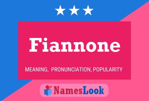 Fiannone Name Poster