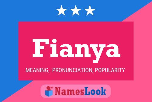 Fianya Name Poster