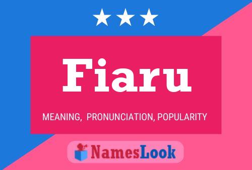 Fiaru Name Poster