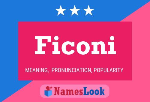 Ficoni Name Poster