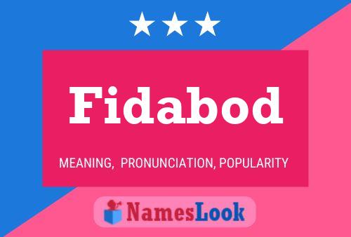 Fidabod Name Poster