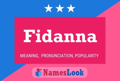 Fidanna Name Poster