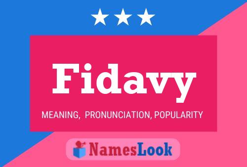 Fidavy Name Poster