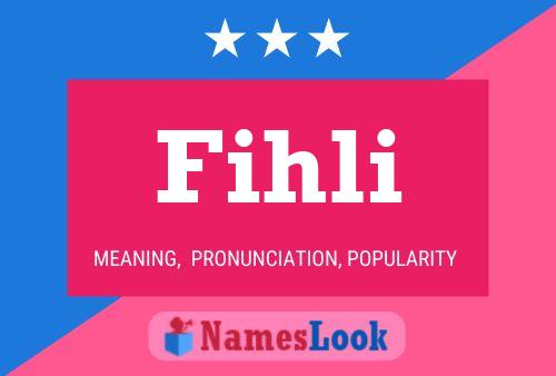 Fihli Name Poster