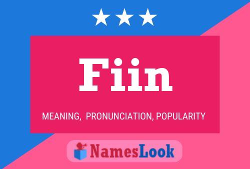 Fiin Name Poster