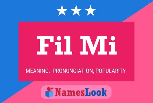 Fil Mi Name Poster