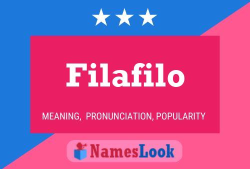 Filafilo Name Poster