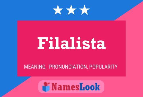 Filalista Name Poster