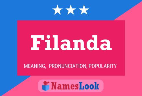 Filanda Name Poster