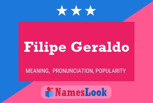 Filipe Geraldo Name Poster