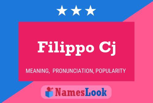 Filippo Cj Name Poster