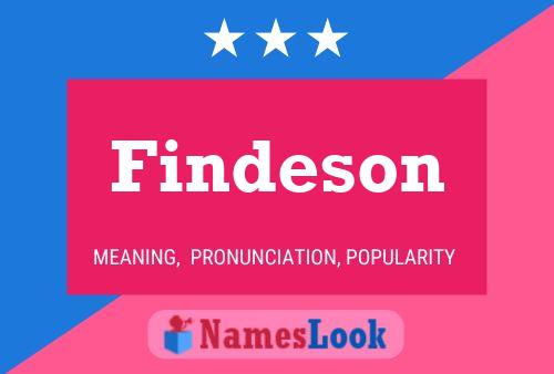 Findeson Name Poster