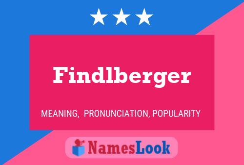 Findlberger Name Poster