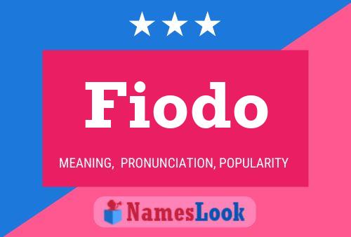 Fiodo Name Poster