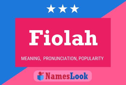 Fiolah Name Poster