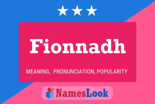 Fionnadh Name Poster