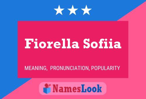 Fiorella Sofiia Name Poster