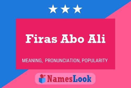 Firas Abo Ali Name Poster