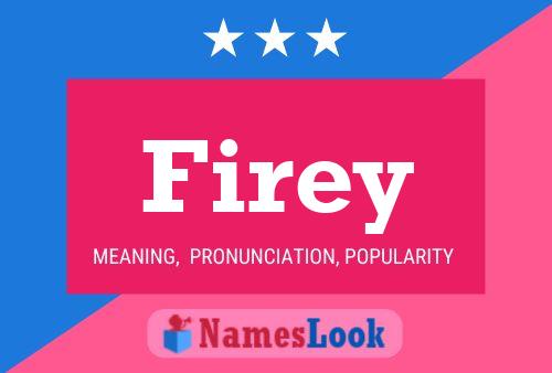 Firey Name Poster