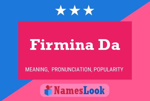 Firmina Da Name Poster