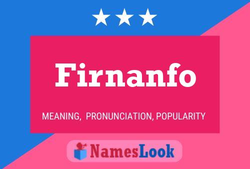 Firnanfo Name Poster