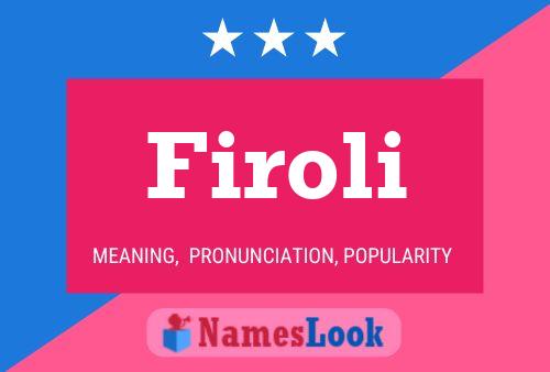 Firoli Name Poster