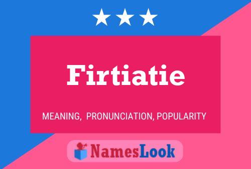 Firtiatie Name Poster