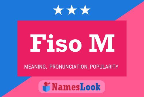 Fiso M Name Poster