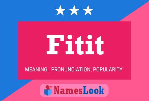 Fitit Name Poster