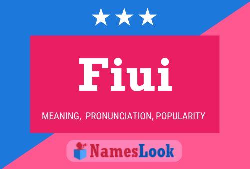 Fiui Name Poster