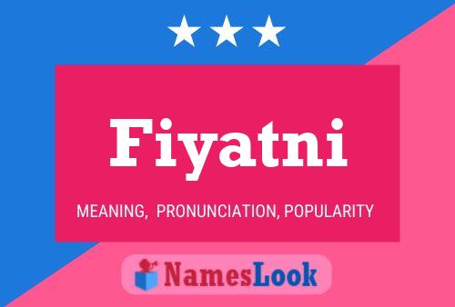 Fiyatni Name Poster