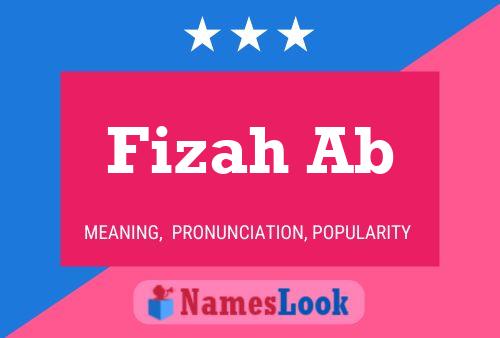 Fizah Ab Name Poster