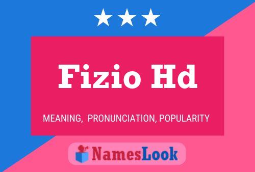 Fizio Hd Name Poster