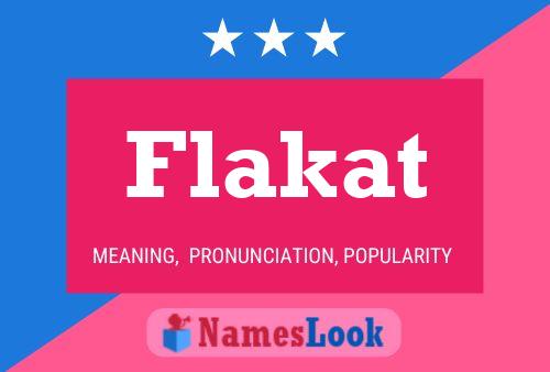 Flakat Name Poster