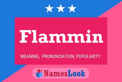 Flammin Name Poster