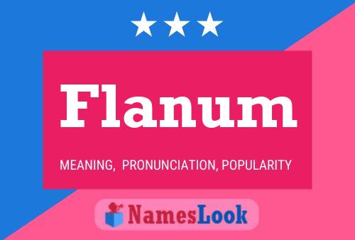 Flanum Name Poster