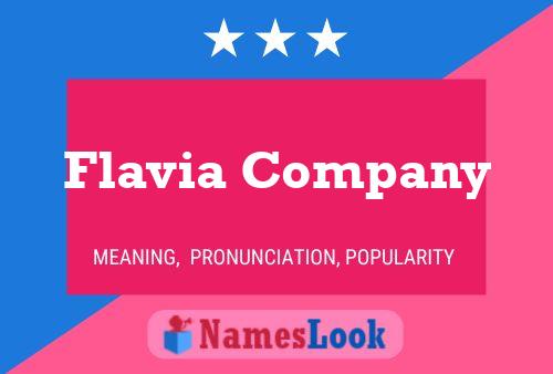 Flavia Company Name Poster