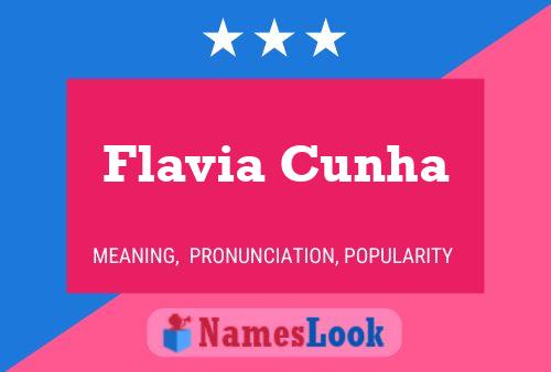 Flavia Cunha Name Poster