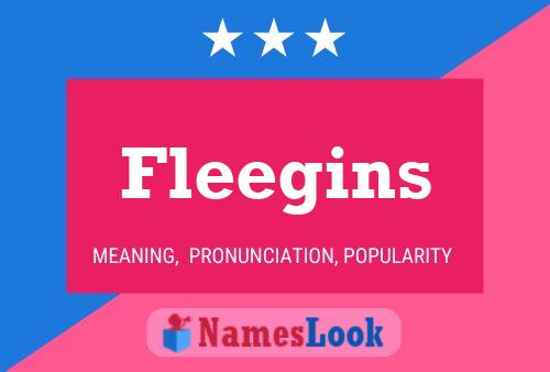 Fleegins Name Poster