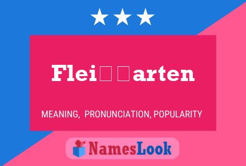 Fleissgarten Meaning Pronunciation Origin And Numerology Nameslook