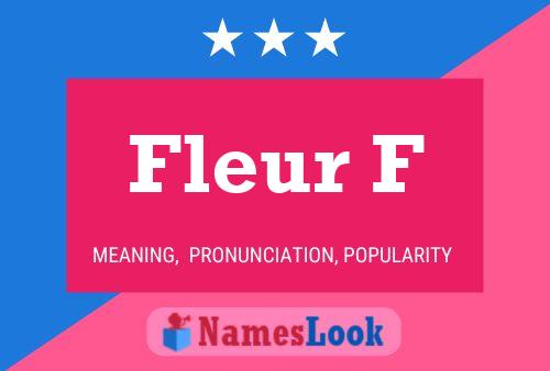 Fleur F Name Poster