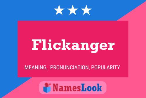 Flickanger Name Poster